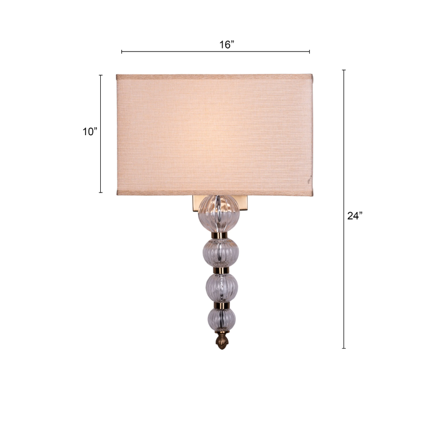 Artisan Bubble Glass Wall Light - 4.7in * 11.8in (J)