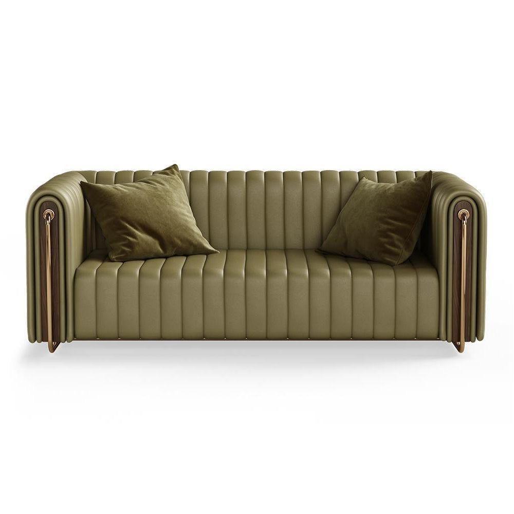 Odette Compact Curved Bouclé 2-Seater Sofa (1800mm) - (NO)