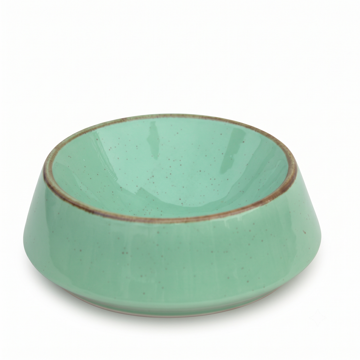 Premium Mint Green Stoneware Ceramic Serving Bowl with Speckled Glaze | 19 × 19 × 7 cm (DZ)