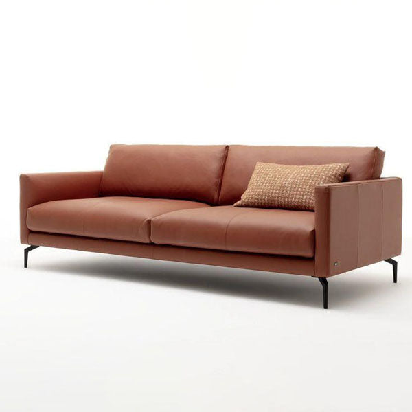 Sorensen Mid-Century Leather 2-Seater Sofa (1800mm) - (NO)