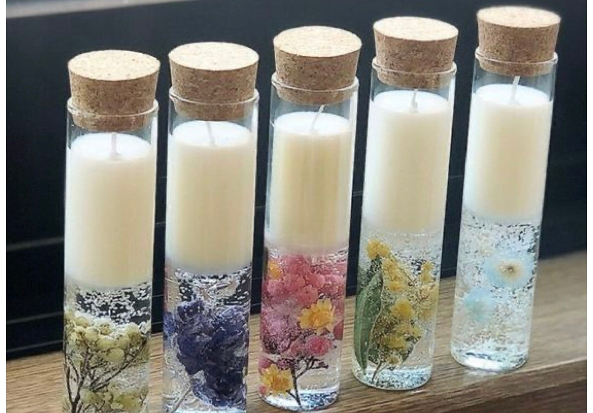 Floral Tube Candle - 4 * 1in (TCA)