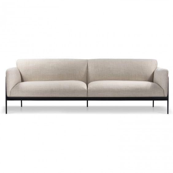 Thalia Asymmetric Curved Bouclé 2-Seater Sofa (1800mm) - (NO)