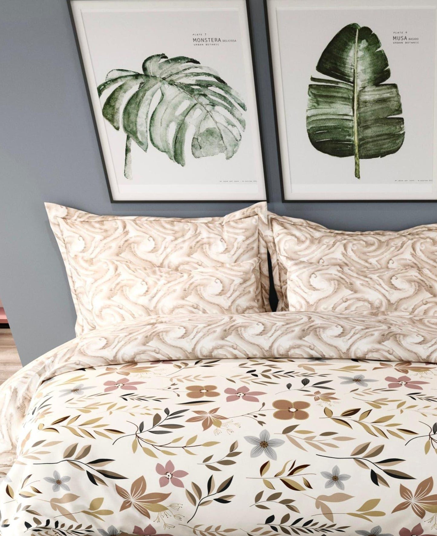 Dreamline Bohemian Queen Size Comforter Set - 1 Bedsheet + 2 Pillow Covers + 1 Comforter (BC)