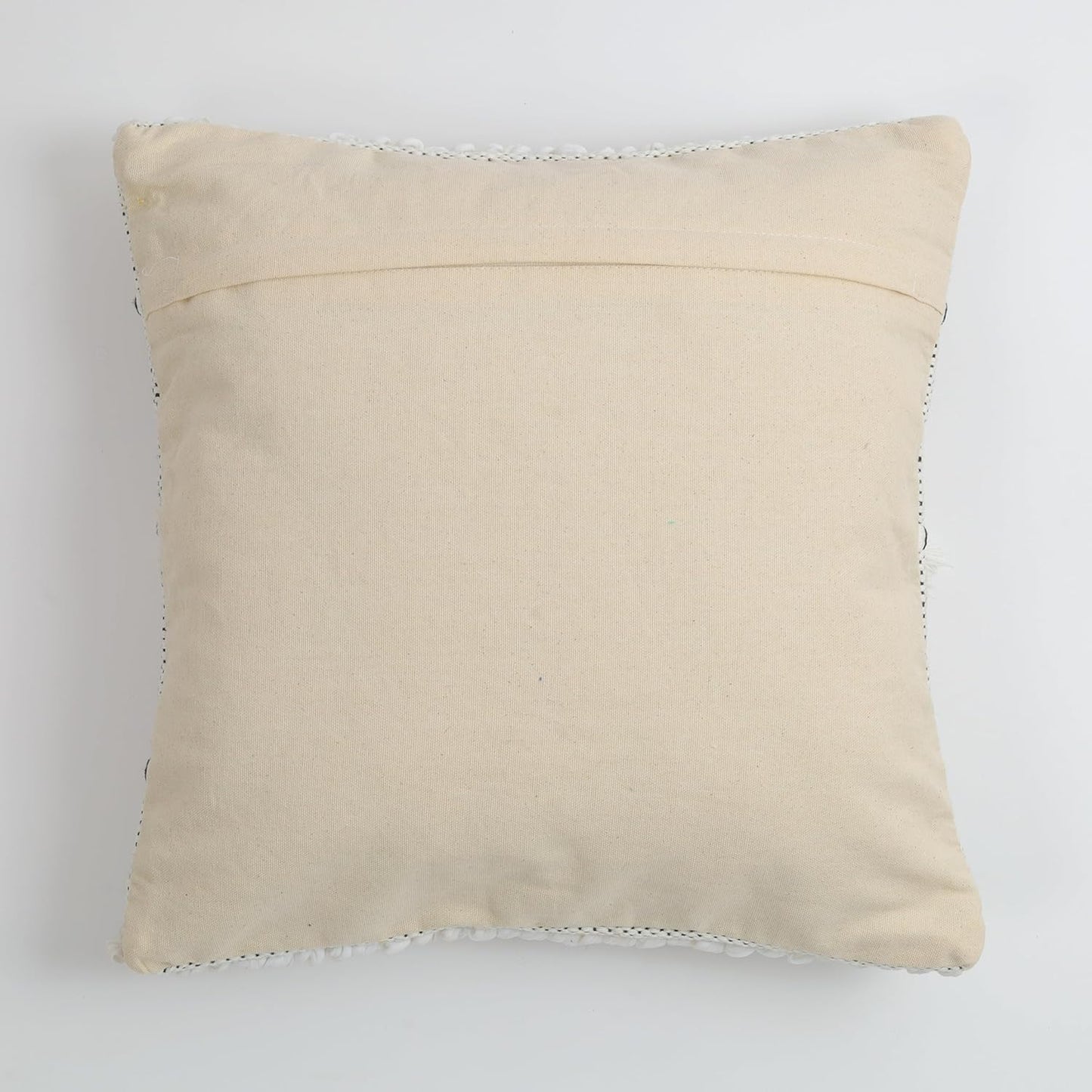 Artisan Hand-Tufted & Textured Cloud Tassel Cushion Covers - 16*16 inches Set of 2 (TFB)