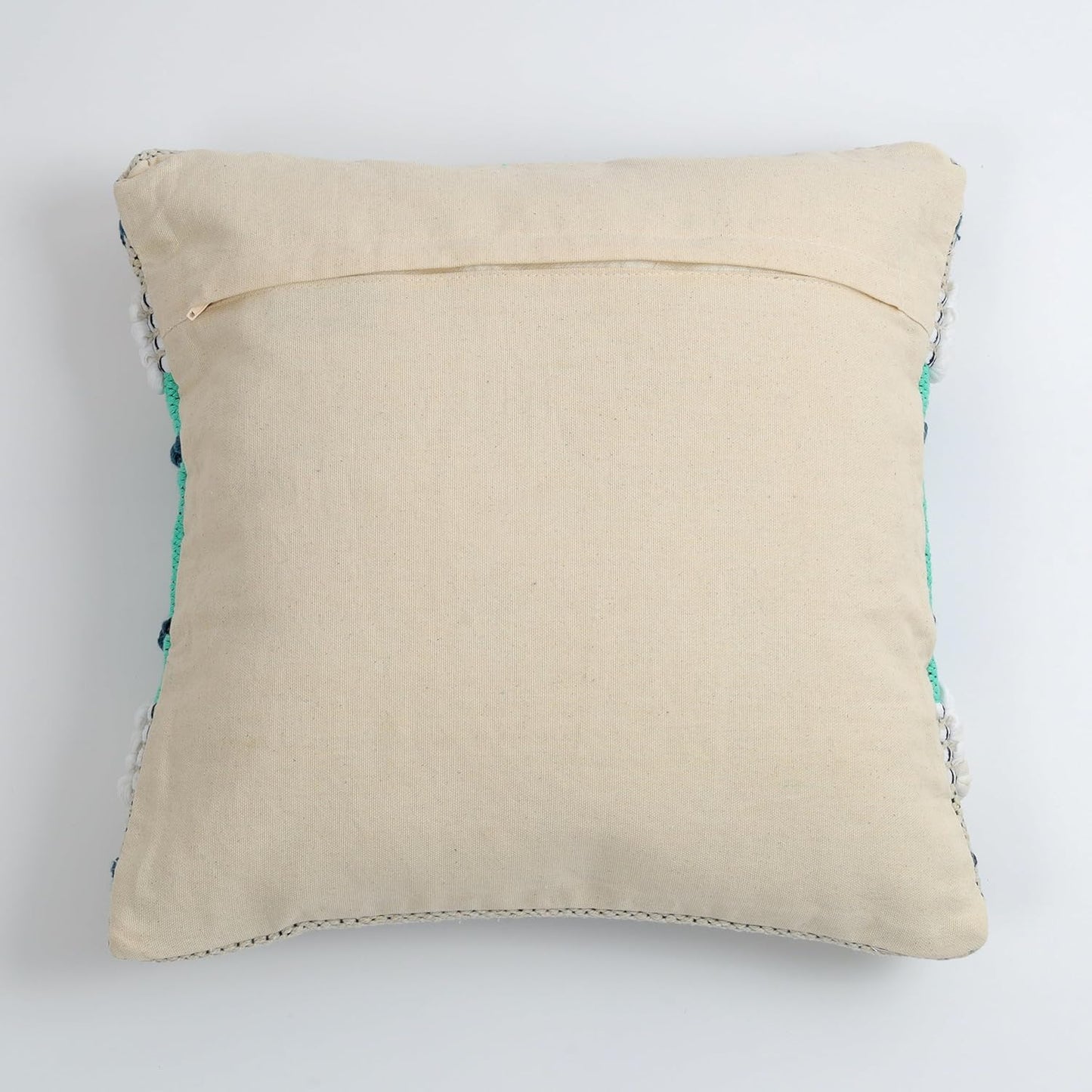 Sophisticated Slate Grey Hand-Tufted Cushion Covers - 16*16 inches Set of 2 (TFB)