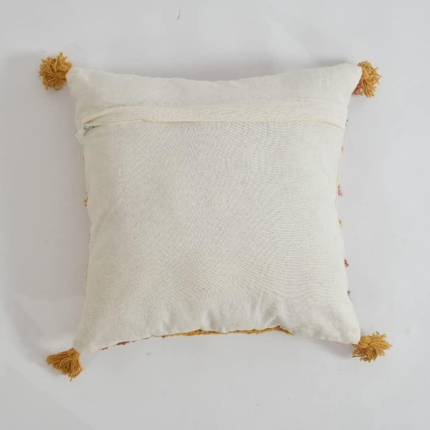 Blooming Flowers Hand-Tufted Cushion Covers - 16*16 inches Set of 2 (TFB)
