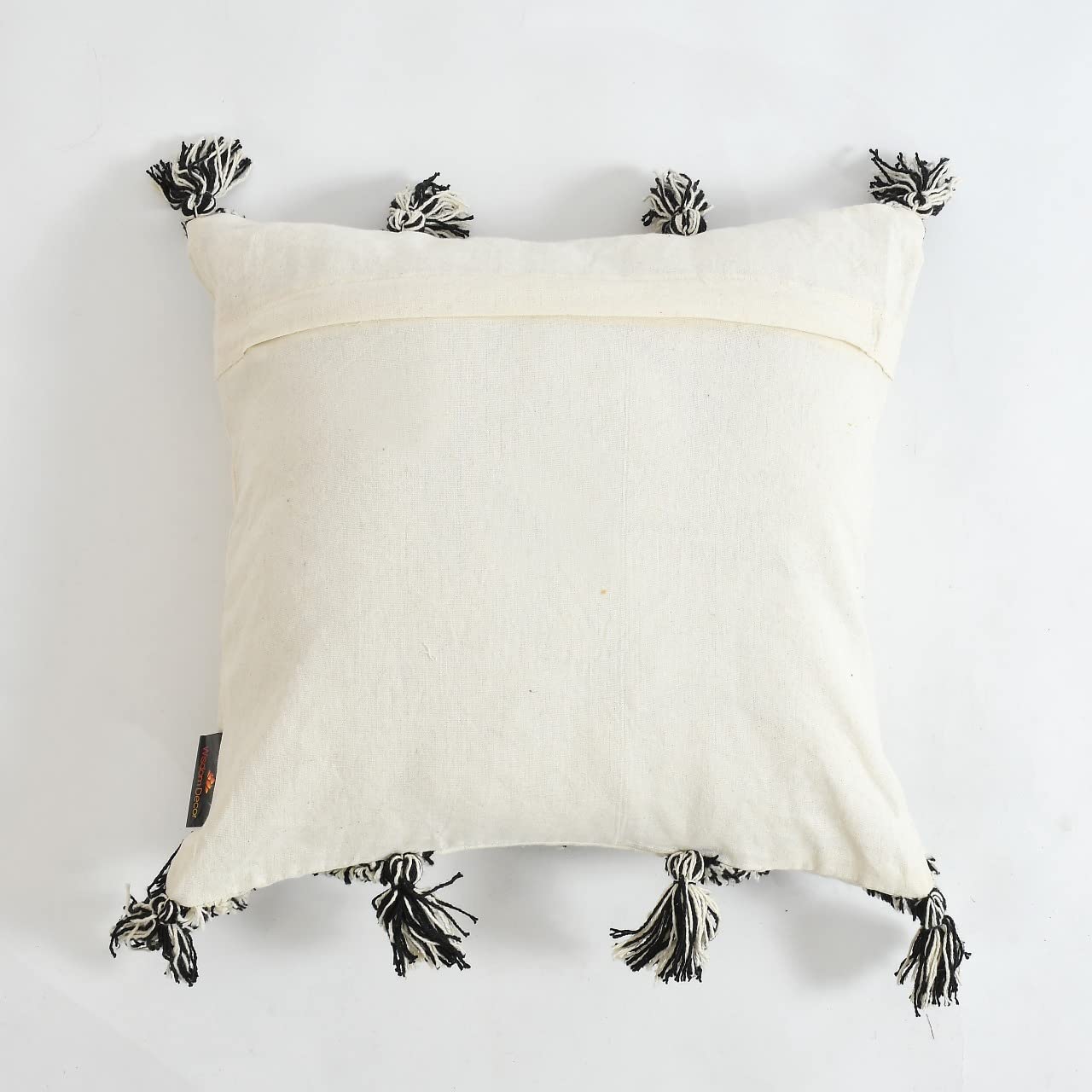 Monochrome Diamond Hand-Tufted Cushion Covers - 16*16 inches Set of 2 (TFB)