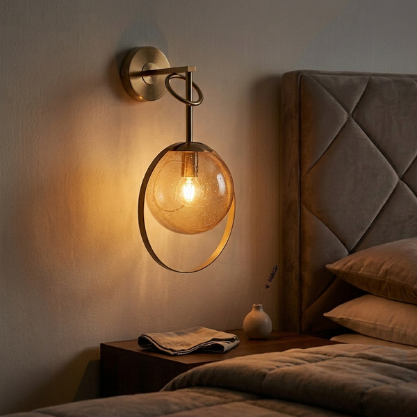 Aura Linear Glass Pillar Wall Light - 8.6in * 15in (J)