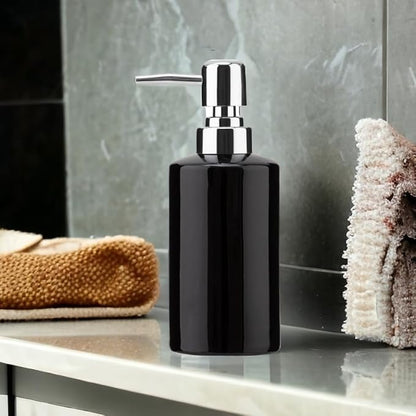 Solid Color Ceramic Soap Dispenser (W)