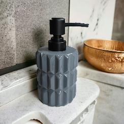 Gridline Ceramic Soap Dispenser (W)
