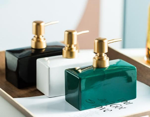 Modern Glam Ceramic Soap Dispenser (W)