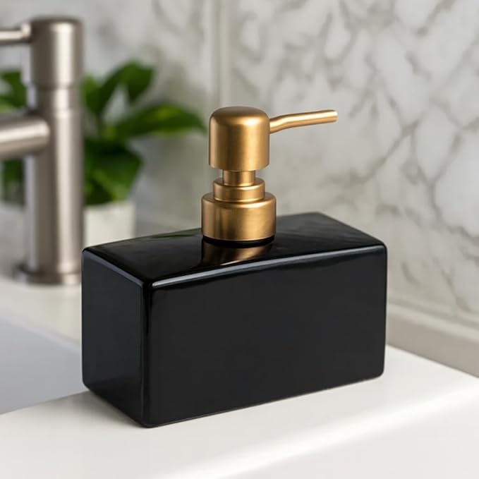 Modern Glam Ceramic Soap Dispenser (W)