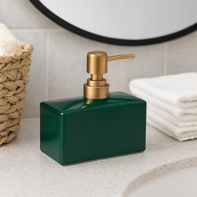 Modern Glam Ceramic Soap Dispenser (W) Urban Nivasa
