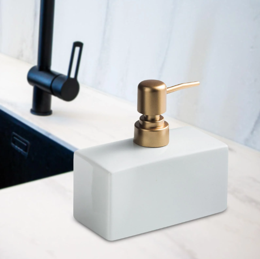 Modern Glam Ceramic Soap Dispenser (W)