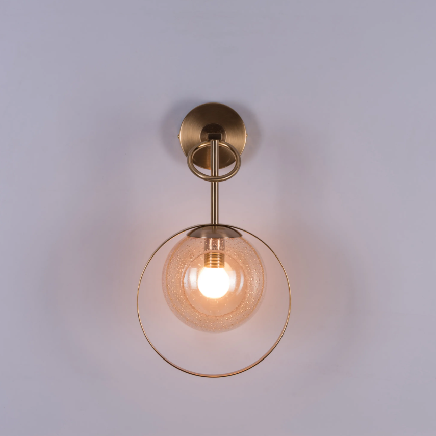 Aura Linear Glass Pillar Wall Light - 8.6in * 15in (J)