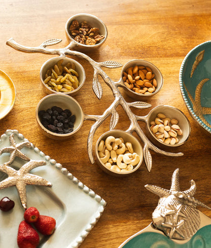 Aluminium 6 Dip Leafy Branch Server (UHD) Urban Nivasa