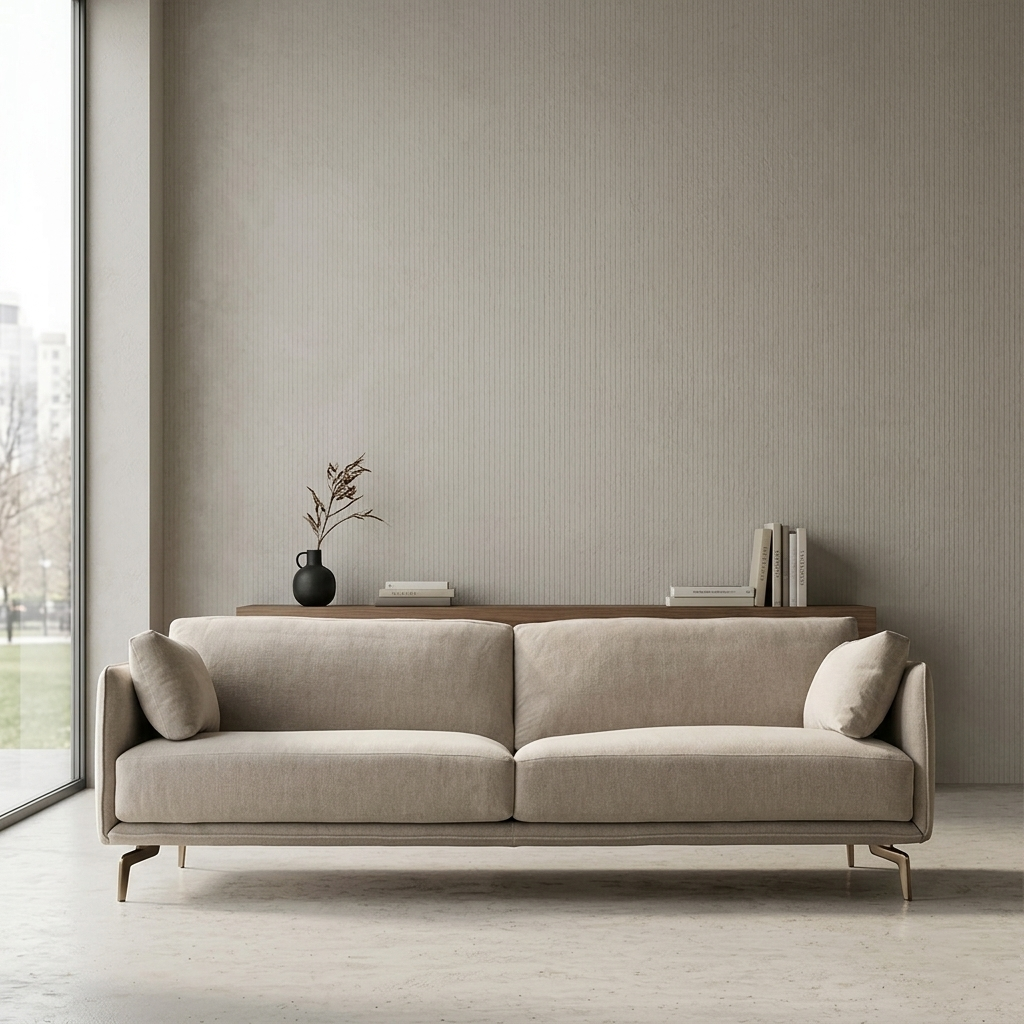 Arden Mid-Century Fabric 2-Seater Sofa (1800mm) - (NO)