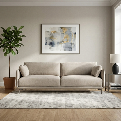 Arden Mid-Century Fabric 2-Seater Sofa (1800mm) - (NO)