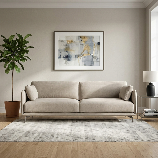 Arden Mid-Century Fabric 2-Seater Sofa (1800mm) - (NO)