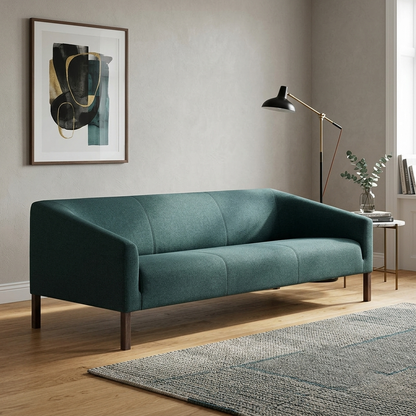 Astrid Mid-Century Green 2-Seater Sofa (1500mm) - (NO)