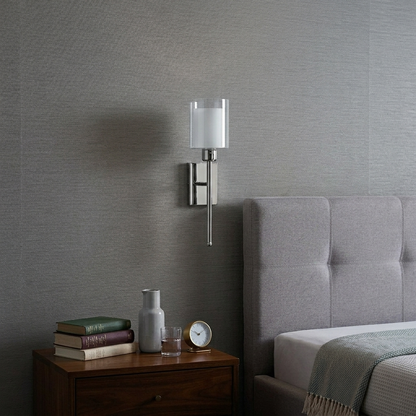 Aura Double-Glass Torch Sconce Wall Light - 5in * 18in (J)