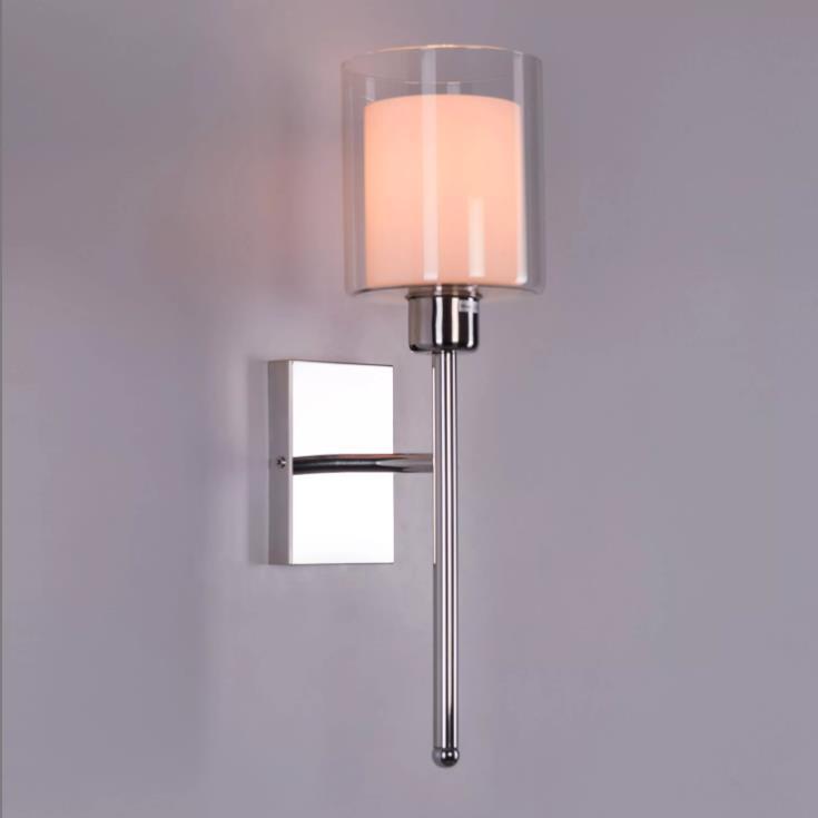 Aura Double-Glass Torch Sconce Wall Light - 5in * 18in (J)