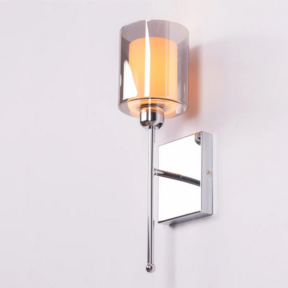 Aura Double-Glass Torch Sconce Wall Light - 5in * 18in (J)