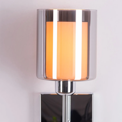 Aura Double-Glass Torch Sconce Wall Light - 5in * 18in (J)