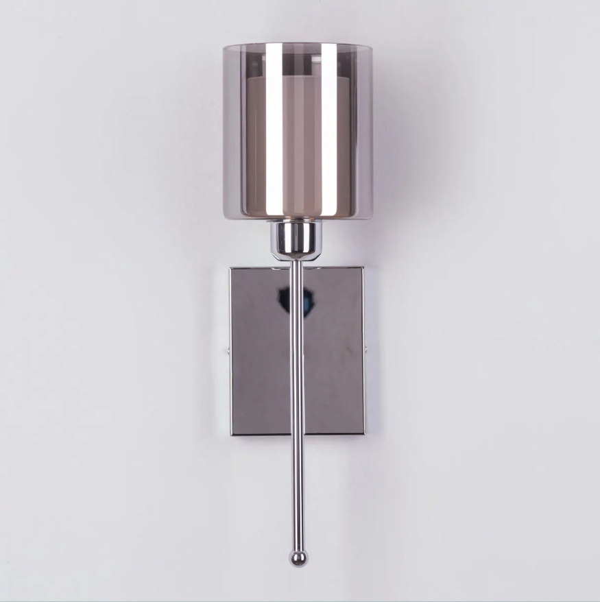 Aura Double-Glass Torch Sconce Wall Light - 5in * 18in (J)