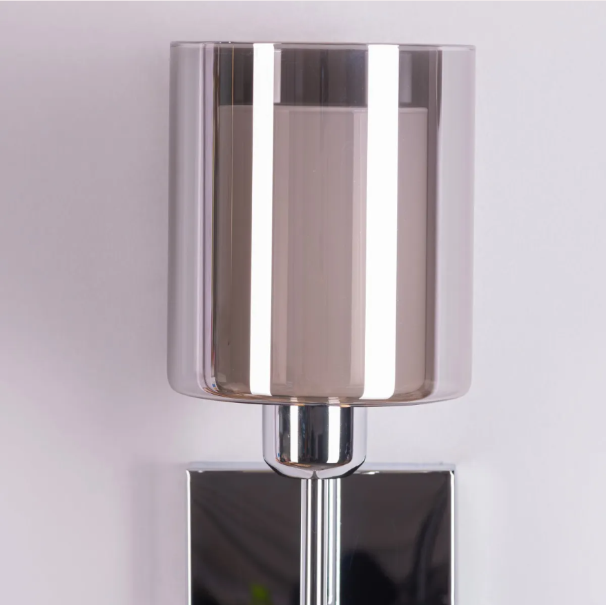 Aura Double-Glass Torch Sconce Wall Light - 5in * 18in (J)
