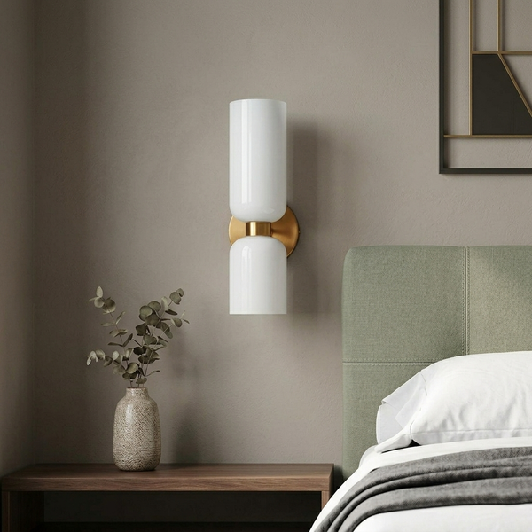 Aura Twin-Cylinder Sconce Wall Light - 4.7in * 14.1in (J)