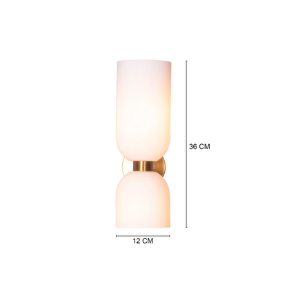 Aura Twin-Cylinder Sconce Wall Light - 4.7in * 14.1in (J)