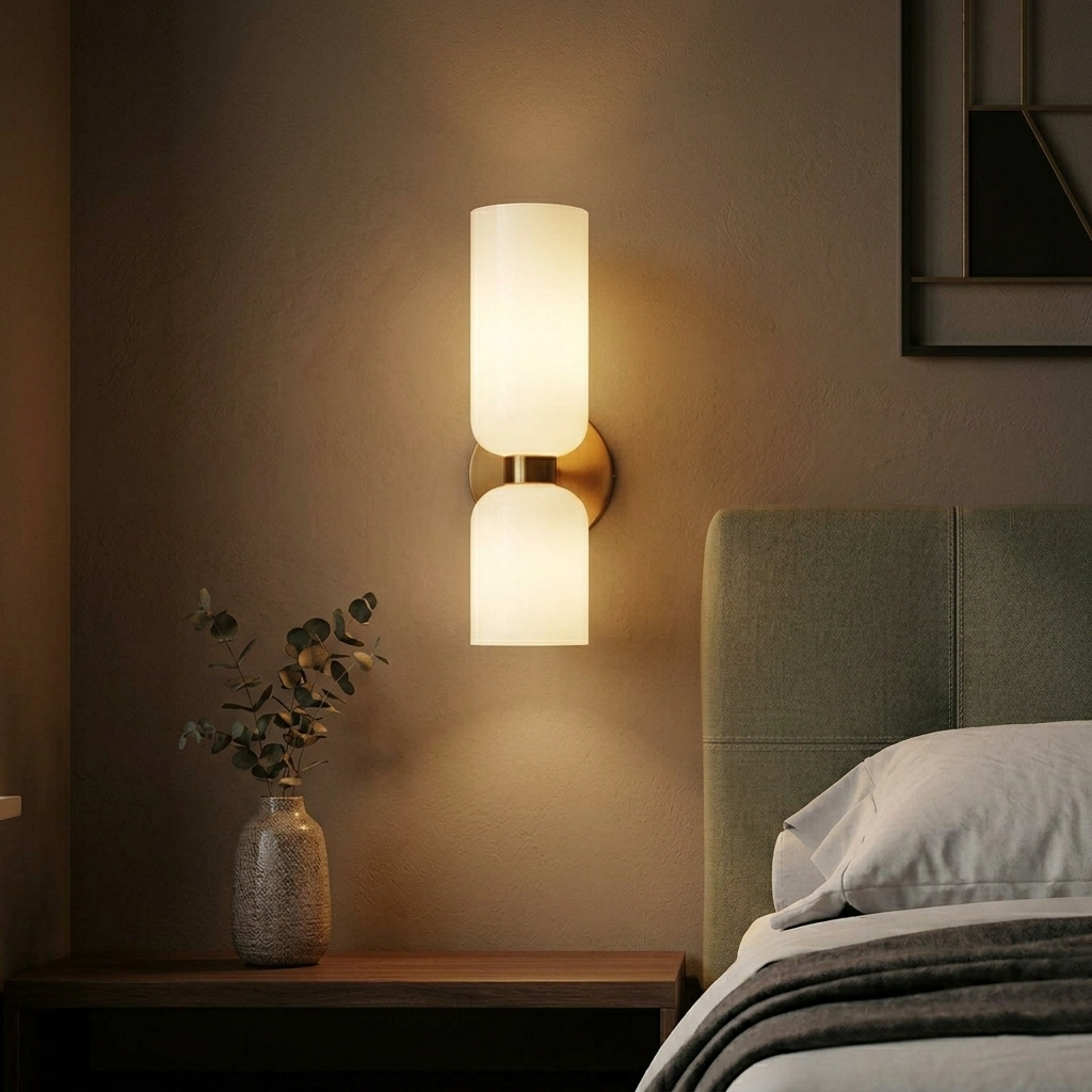 Aura Twin-Cylinder Sconce Wall Light - 4.7in * 14.1in (J)