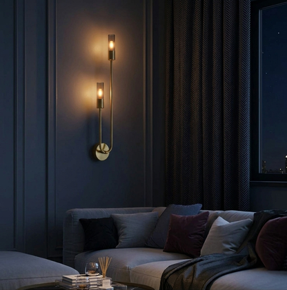 Aurelian Twin Glow Modern Wall Light - 8in * 21.4in (J)
