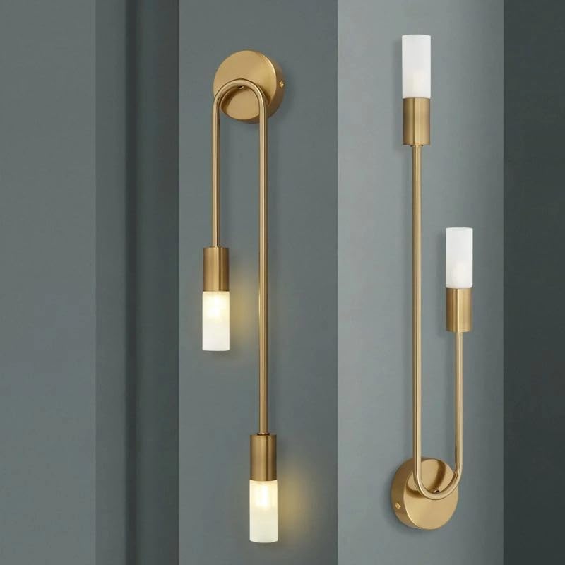 Aurelian Twin Glow Modern Wall Light - 8in * 21.4in (J)