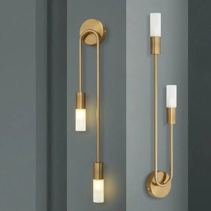 Aurelian Twin Glow Modern Wall Light - 8in * 21.4in (J)
