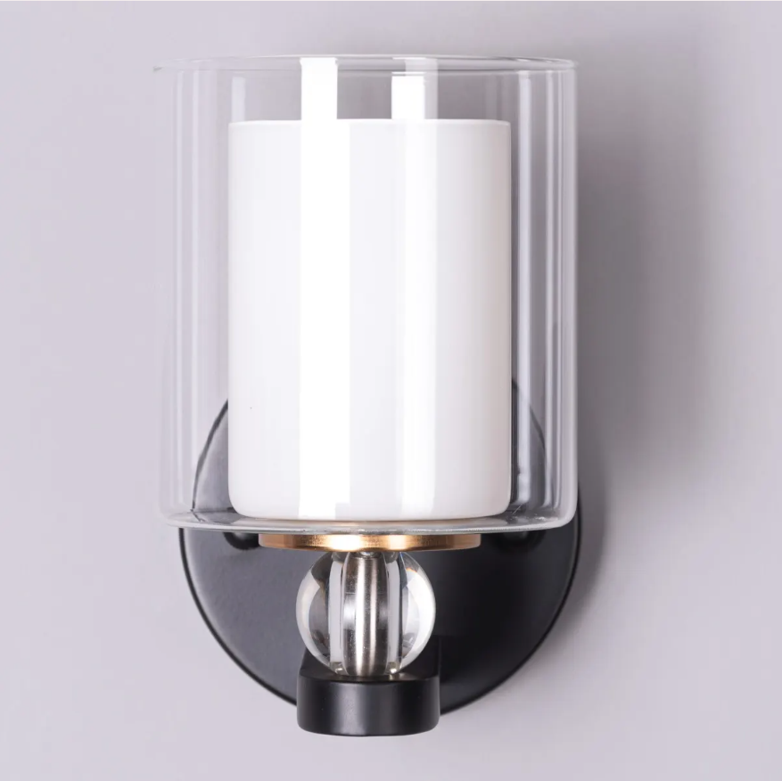 Aurora Crystal Pillar Sconce Wall Light - 4.75in * 8in (J)