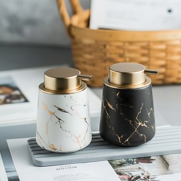 Modern Hotel Luxury Ceramic Soap Dispenser (W)