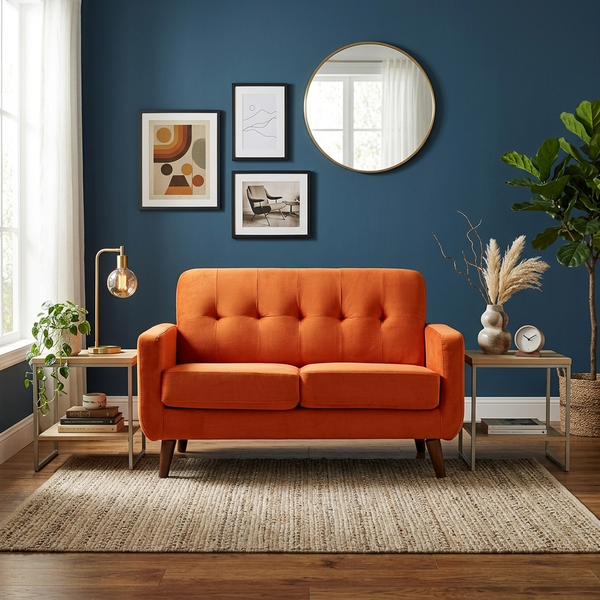 Bani 2-Seater Upholstered Sofa W 129 x D 84 x H 80 cm - (OT)