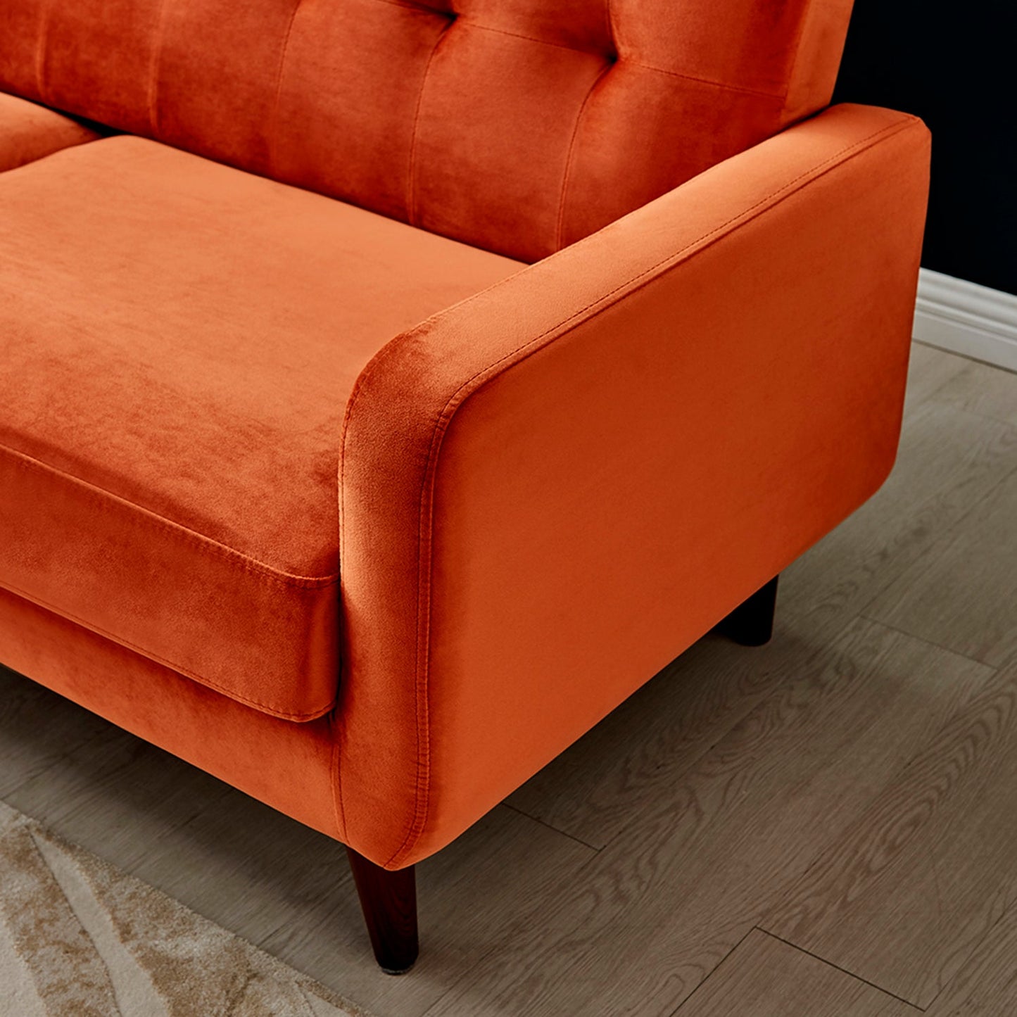 Bani 2-Seater Upholstered Sofa W 129 x D 84 x H 80 cm - (OT)