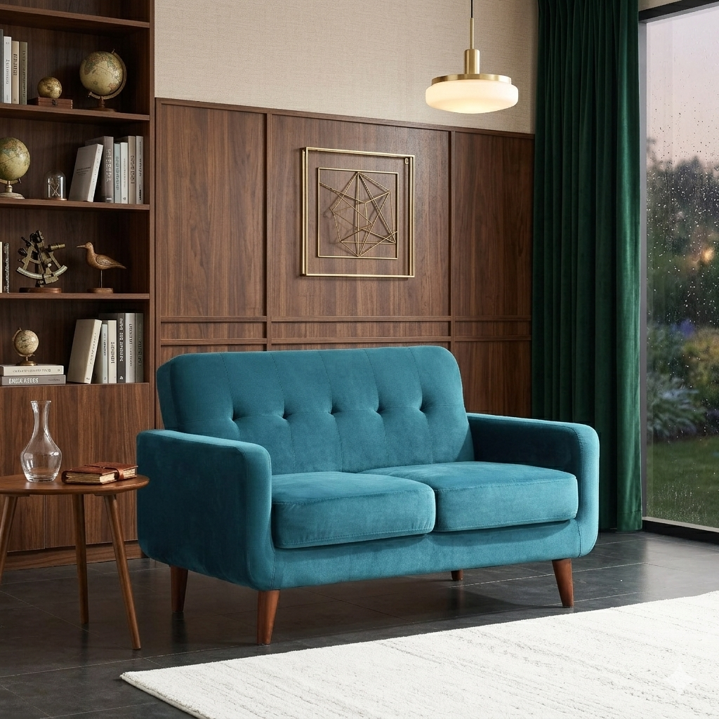Bani 2-Seater Upholstered Sofa W 129 x D 84 x H 80 cm - (OT)
