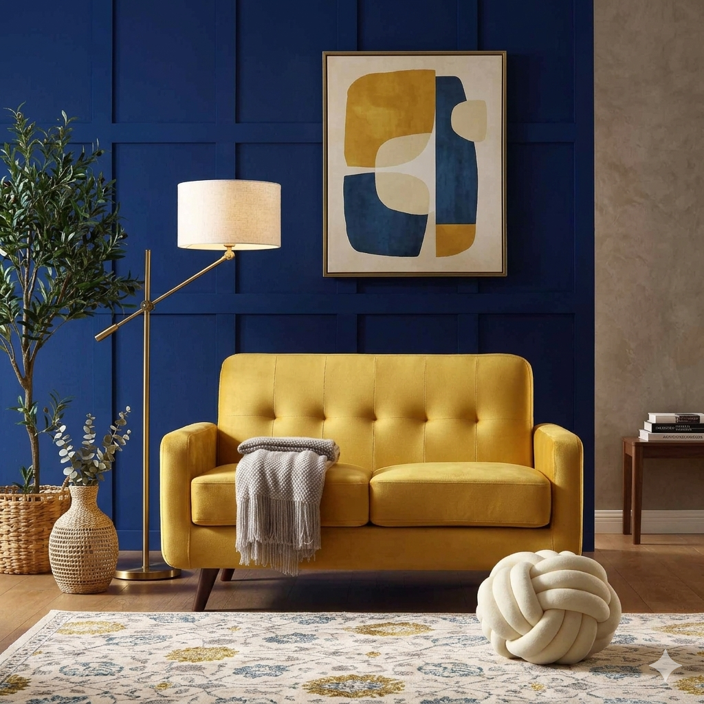 Bani 2-Seater Upholstered Sofa W 129 x D 84 x H 80 cm - (OT)