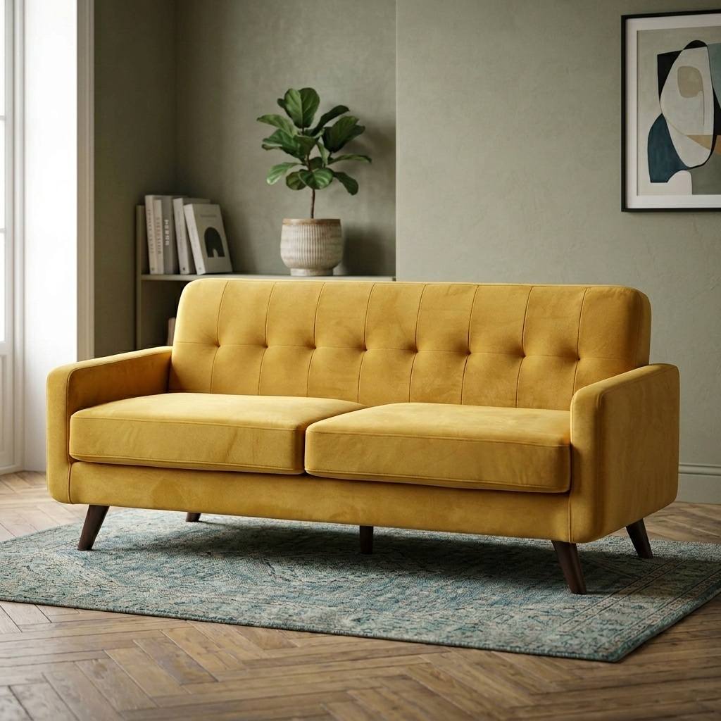 Bani 3-Seater Upholstered Sofa W 180 x D 84 x H 80 cm - (OT)