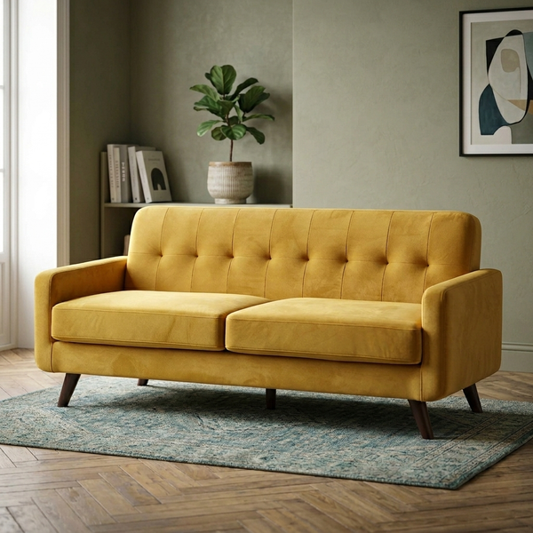 Bani 3-Seater Upholstered Sofa W 180 x D 84 x H 80 cm - (OT)