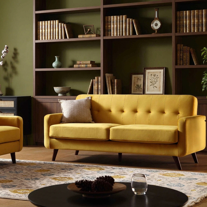 Bani 3-Seater Upholstered Sofa W 180 x D 84 x H 80 cm - (OT)