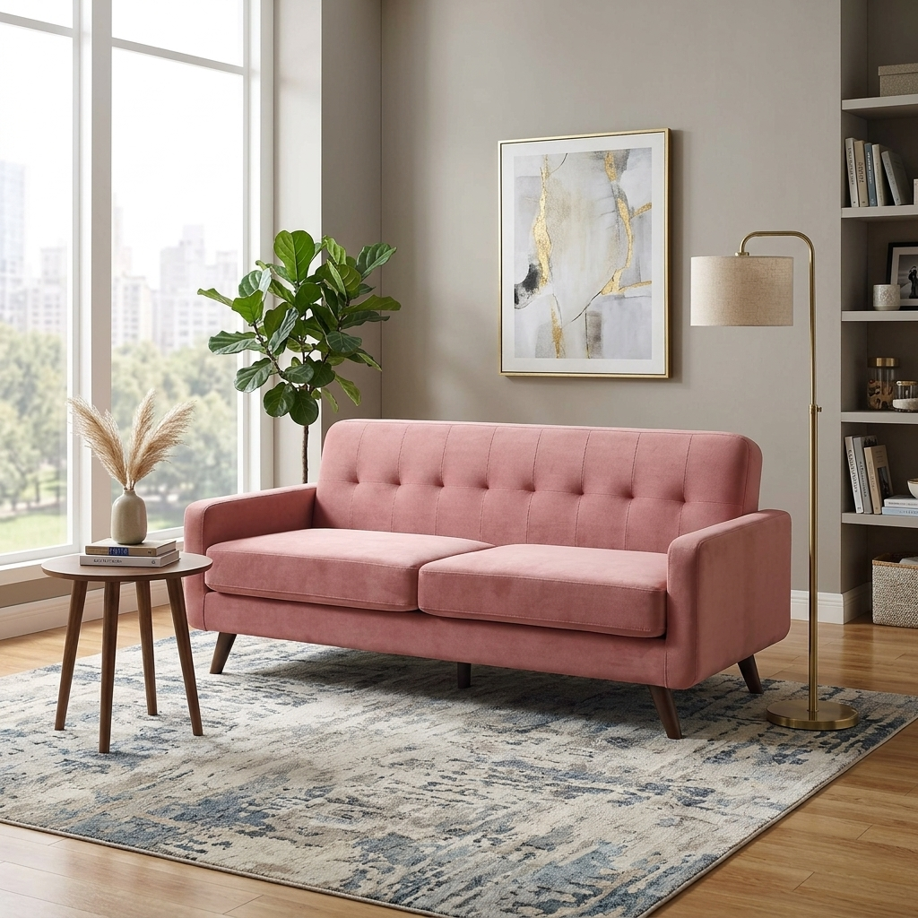 Bani 3-Seater Upholstered Sofa W 180 x D 84 x H 80 cm - (OT)