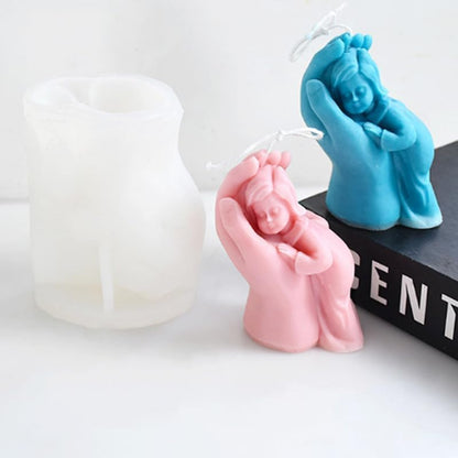 Baby Angel Candle - 3.5 * 3in (TCA)
