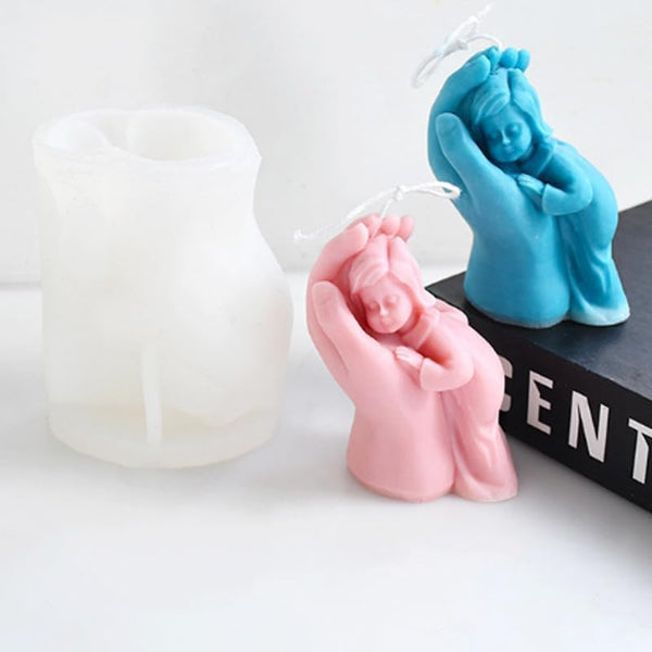 Baby Angel Candle - 3.5 * 3in (TCA)
