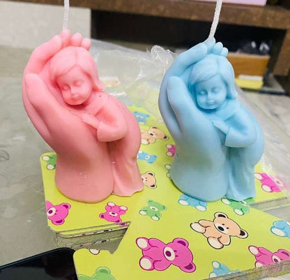Baby Angel Candle - 3.5 * 3in (TCA)