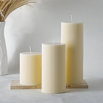 Flatface Pillars Candle - 3 * 3in, 3 * 4in & 3 * 6in (TCA)